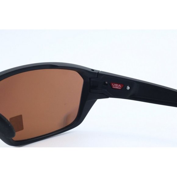 Oakley Cranksharft OO9416-2664 Matte Wrap Black Sunglasses Gold PRIZM Polarized - Picture 9 of 10